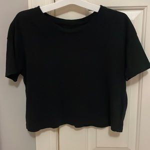 Old navy black cropped tee